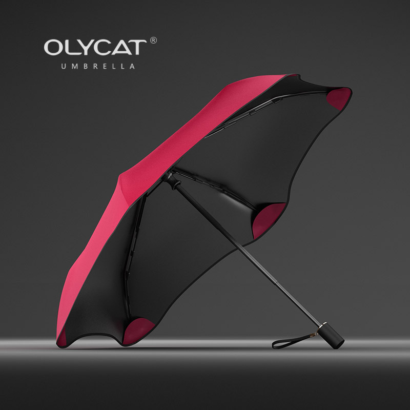Olycat Ouli Cat Creative Flower-Shaped Triple Folding Umbrella Sun Umbrella Sun Shade UV Protection One Piece Dropshipping Sun Umbrella