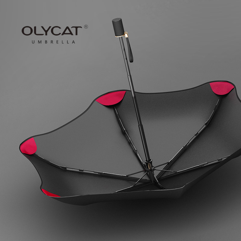 Olycat Ouli Cat Creative Flower-Shaped Triple Folding Umbrella Sun Umbrella Sun Shade UV Protection One Piece Dropshipping Sun Umbrella