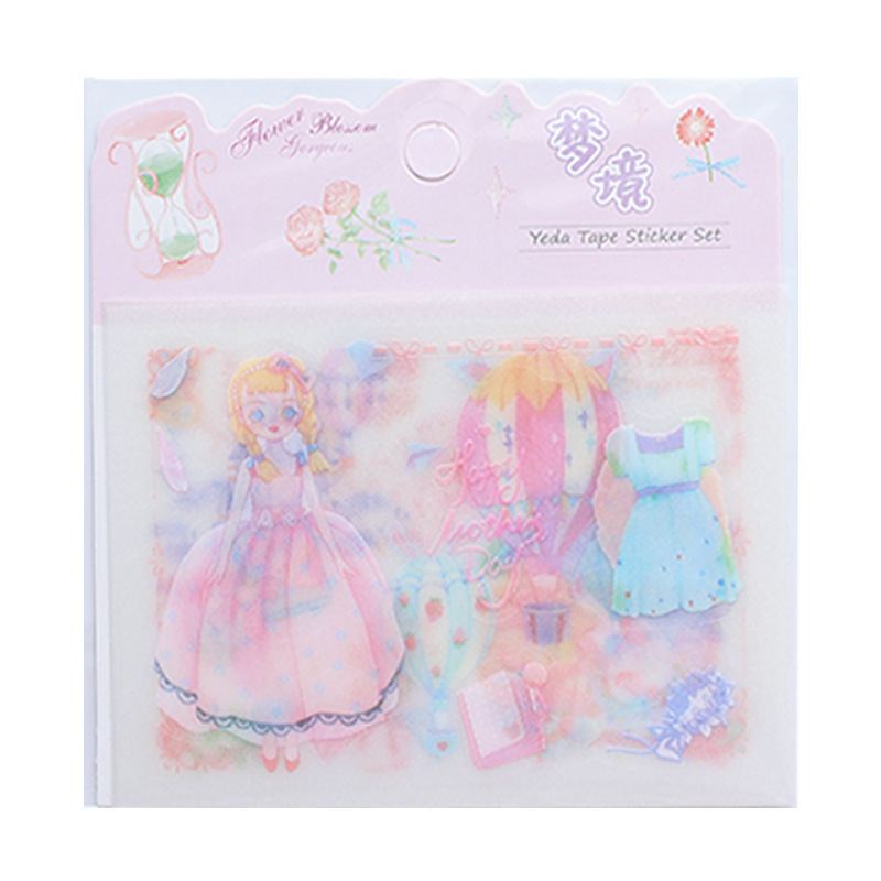 Decoration sticker Hand Account Stickers Decorative Pattern Stickers Wholesale Cartoon Japanese Paper Ins Girls Stickers