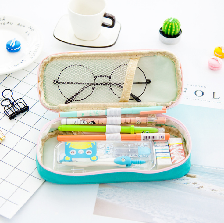 Cartoon small animal pen bag Korean edition stationery student stationery bag pencil box storage bag cosmetic bag
