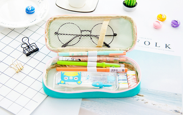Cartoon small animal pen bag Korean edition stationery student stationery bag pencil box storage bag cosmetic bag Cartoon small animal pen bag Korean edition stationery student stationery bag pencil box storage bag cosmetic bag