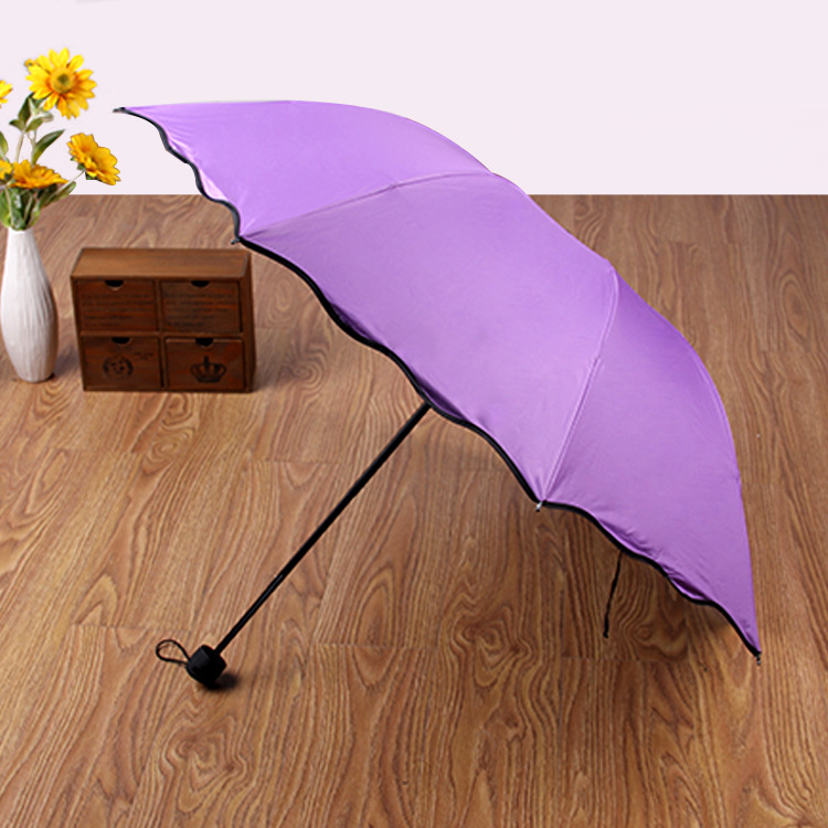 Factory Wholesale Three Folding Black Glue Blooming Umbrella Sun Protection Sun Shade Sun Umbrella Sun Umbrella Printable Logo Factory Wholesale Three Folding Black Glue Blooming Umbrella Sun Protection Sun Shade Sun Umbrella Sun Umbrella Printable Logo