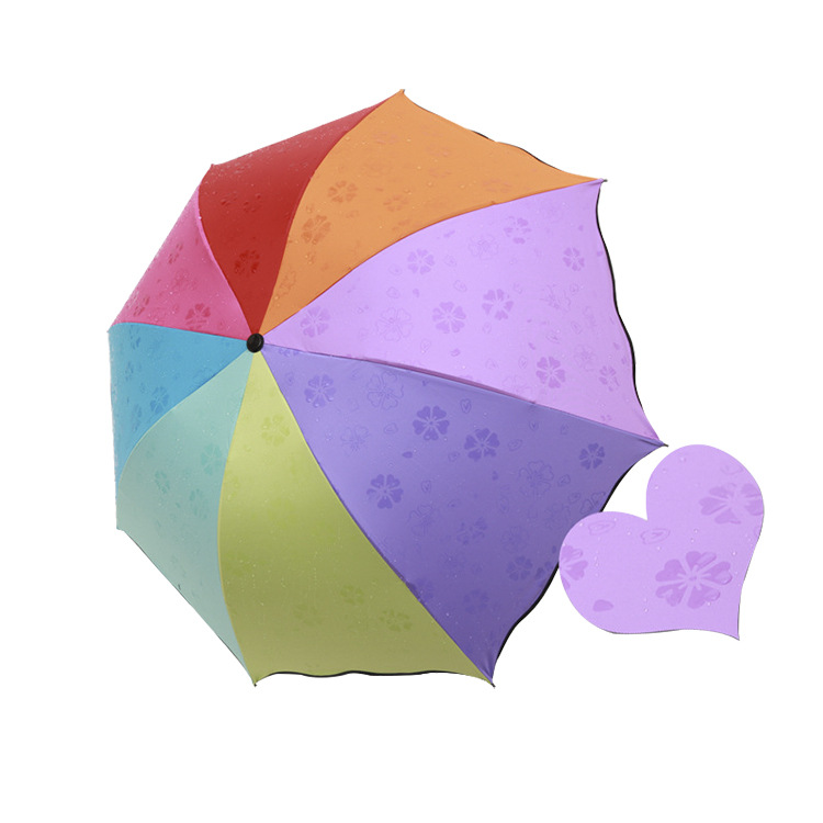 Factory Wholesale Three Folding Black Glue Blooming Umbrella Sun Protection Sun Shade Sun Umbrella Sun Umbrella Printable Logo Factory Wholesale Three Folding Black Glue Blooming Umbrella Sun Protection Sun Shade Sun Umbrella Sun Umbrella Printable Logo