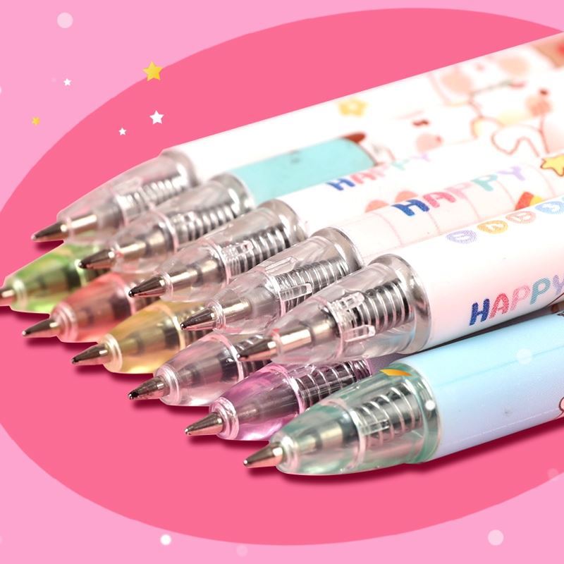Pressing Pen Value Feels Good Online Red Cute Propelling Pencil Push Pen Ins Japanese Style