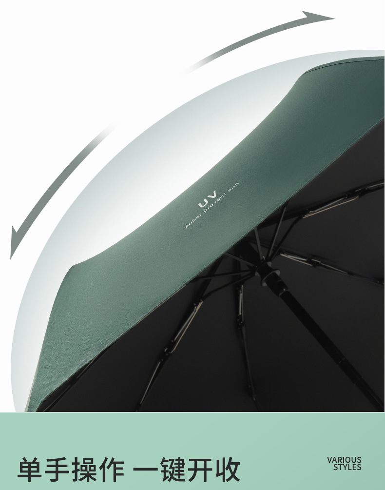Umbrella Customized Logo Advertising Umbrella UV Fully Automatic Umbrella Rain and Rain Dual-Use Women's Folding Sun Shade UV Protection Sun Umbrella