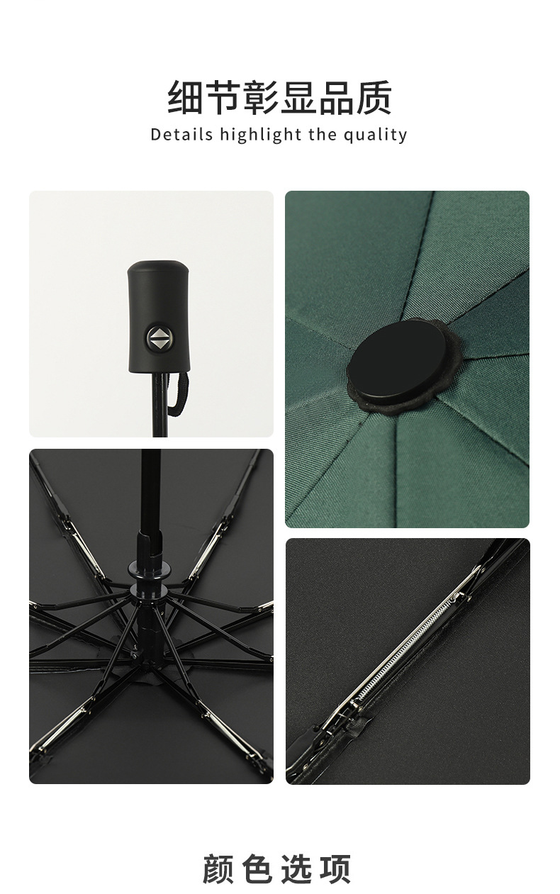 Umbrella Customized Logo Advertising Umbrella UV Fully Automatic Umbrella Rain and Rain Dual-Use Women's Folding Sun Shade UV Protection Sun Umbrella