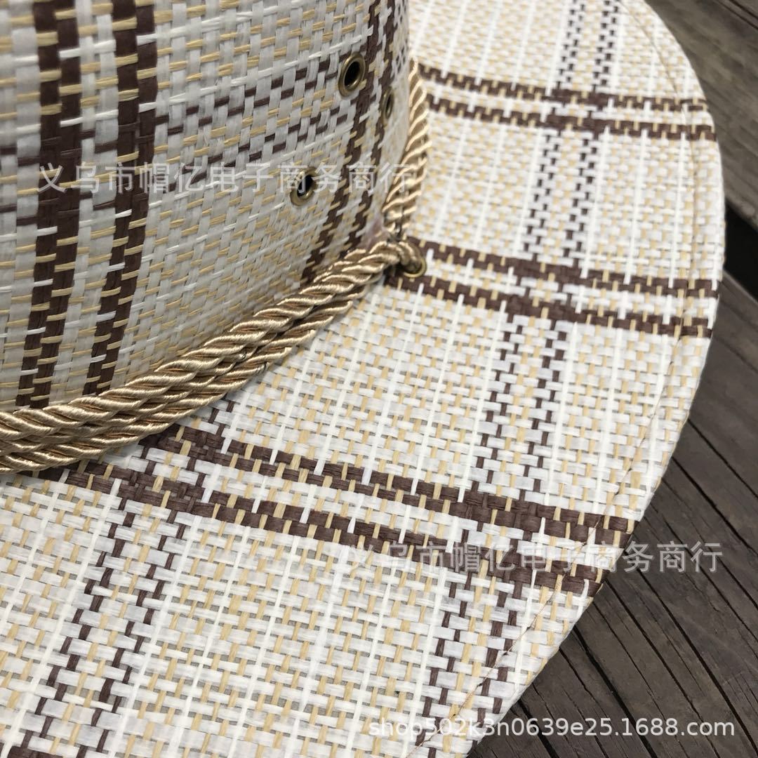 Spring and Summer Men's Straw Hat Cowboy Hat Wide Brim Outdoor Knight's Cap Camping Hat Sun Protection Sun Shade Straw Hat Travel Top Hat Spring and Summer Men's Straw Hat Cowboy Hat Wide Brim Outdoor Knight's Cap Camping Hat Sun Protection Sun Shade Straw Hat Travel Top Hat