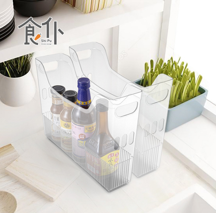 Micro Fire Source New New Chinese Kitchen Storage Box Office Folder Storage Box Handle Pulley Storage Basket
