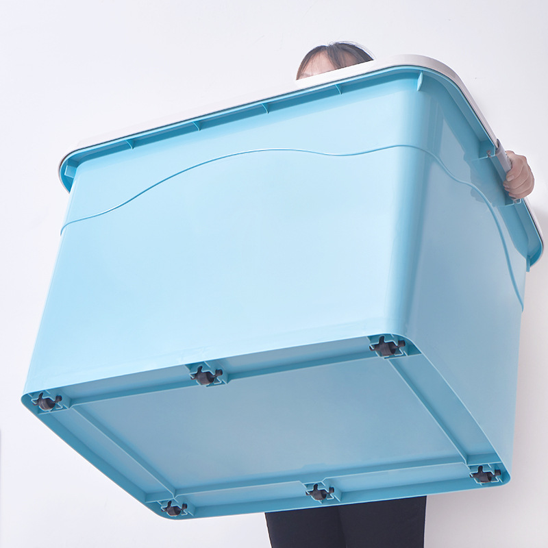 250L Extra Large Storage Box Storage Box Extra Large Clothes Quilt Storage Box 270L Storage Box with Pulley Plastic
