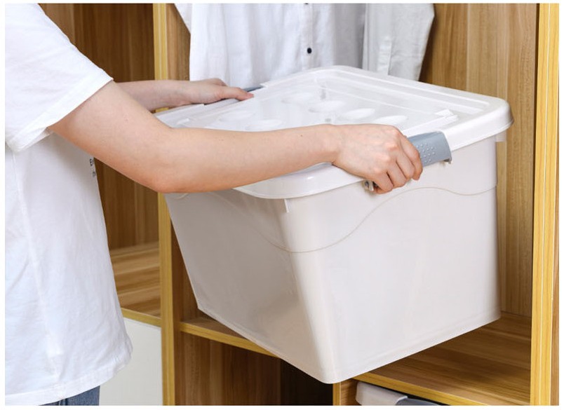 250L Extra Large Storage Box Storage Box Extra Large Clothes Quilt Storage Box 270L Storage Box with Pulley Plastic