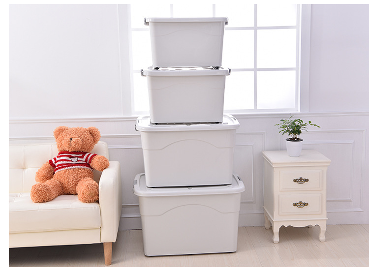 250L Extra Large Storage Box Storage Box Extra Large Clothes Quilt Storage Box 270L Storage Box with Pulley Plastic