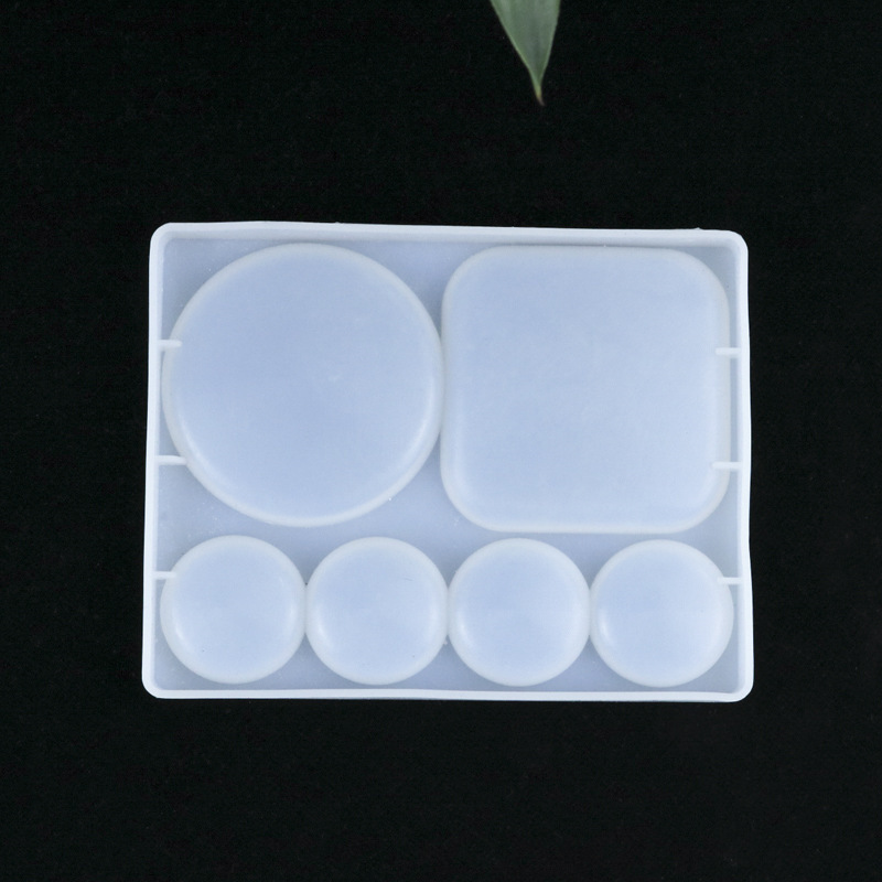 Proud DIY Crystal Glue Palette Silicone Mold Handmade Decorative Pendant Gypsum Gem