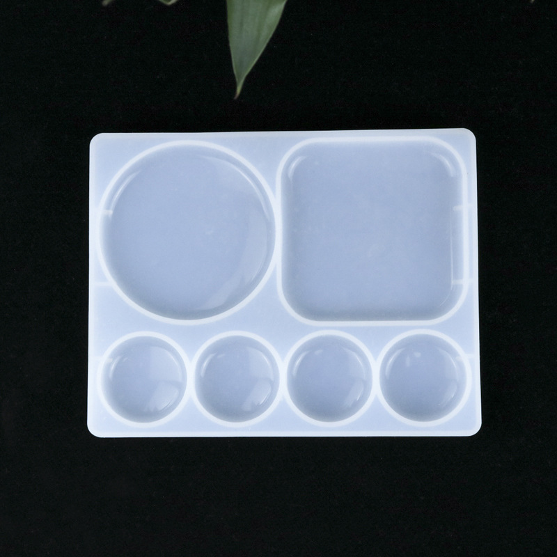Proud DIY Crystal Glue Palette Silicone Mold Handmade Decorative Pendant Gypsum Gem Proud DIY Crystal Glue Palette Silicone Mold Handmade Decorative Pendant Gypsum Gem