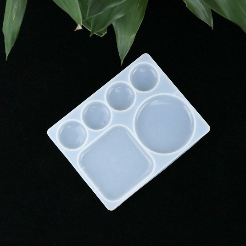 Proud DIY Crystal Glue Palette Silicone Mold Handmade Decorative Pendant Gypsum Gem Proud DIY Crystal Glue Palette Silicone Mold Handmade Decorative Pendant Gypsum Gem
