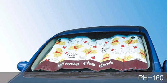 Cartoon Pattern Foldable Auto Front Rear Window Sun Shade Car Windshield Visor