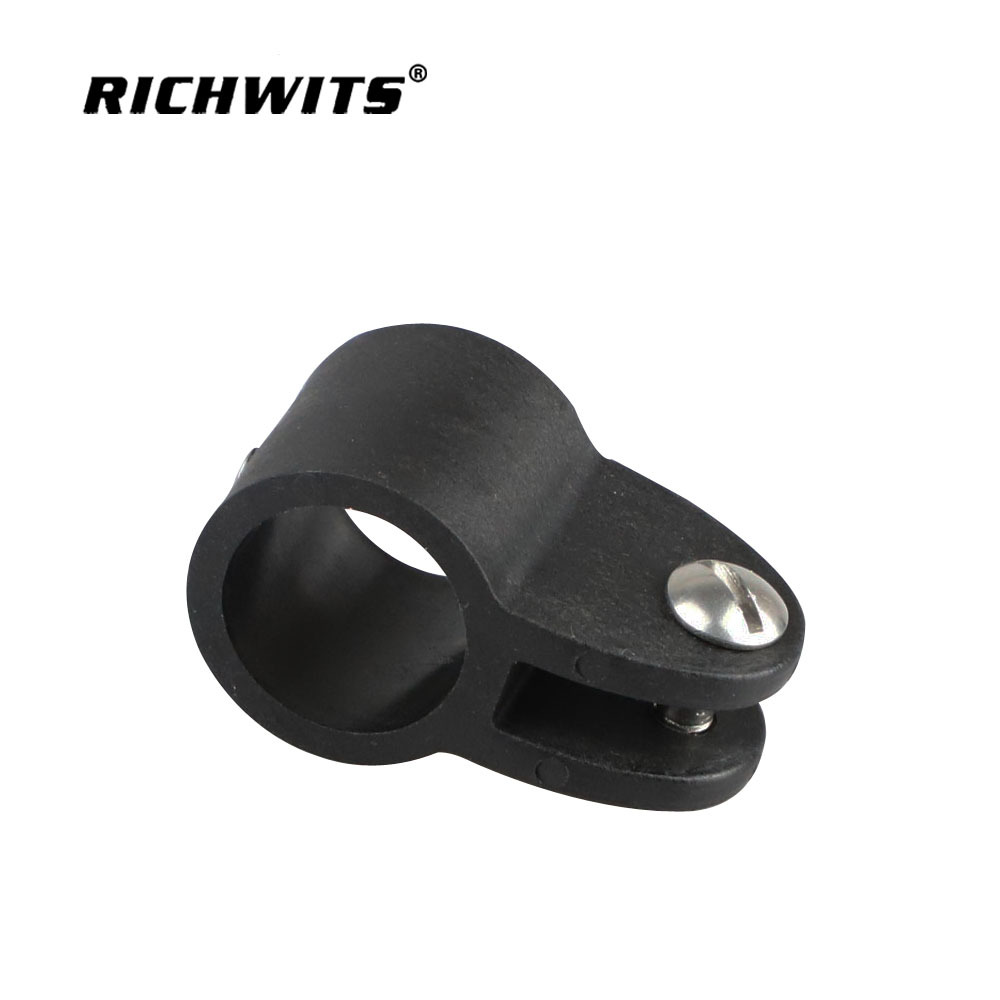 Black Nylon Plastic Sliding Sleeve Yacht Sun Shade Hardware Marine Hardware Pipe Joint Yacht Accessories
