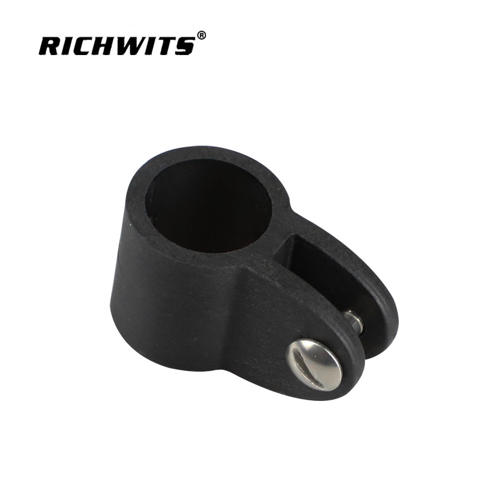 Black Nylon Plastic Sliding Sleeve Yacht Sun Shade Hardware Marine Hardware Pipe Joint Yacht Accessories