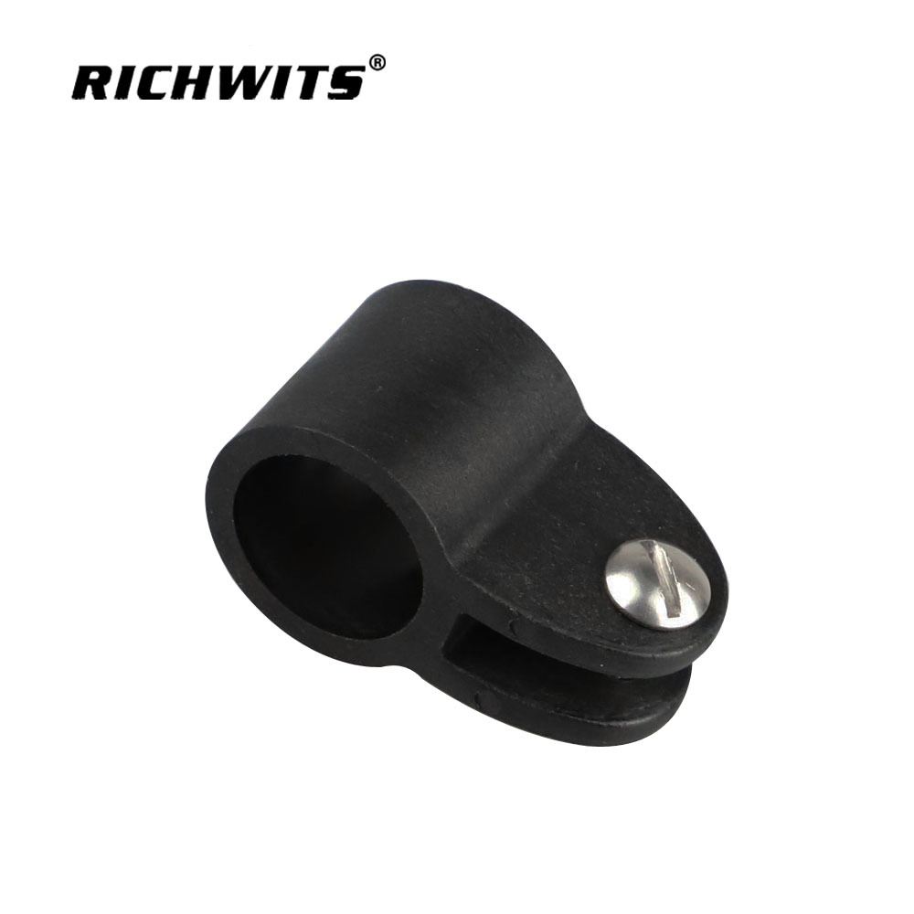 Black Nylon Plastic Sliding Sleeve Yacht Sun Shade Hardware Marine Hardware Pipe Joint Yacht Accessories