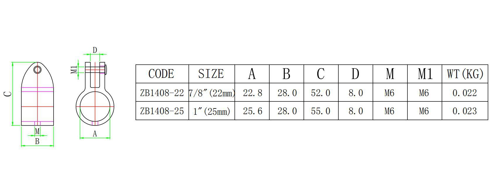 Black Nylon Plastic Sliding Sleeve Yacht Sun Shade Hardware Marine Hardware Pipe Joint Yacht Accessories