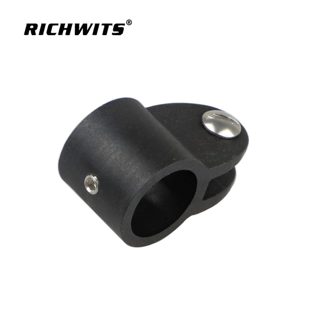 Black Nylon Plastic Sliding Sleeve Yacht Sun Shade Hardware Marine Hardware Pipe Joint Yacht Accessories