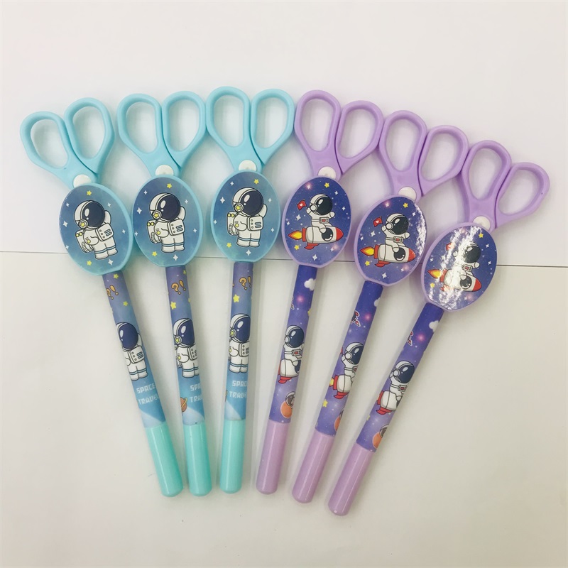 Creative Stationery Scissors Shape Gel Pen Student Children Fun Handmade Ball Pen Personalized Office Supplies Signature Pen