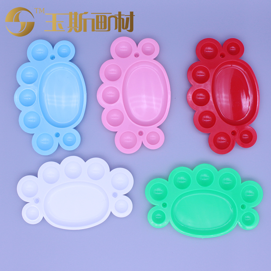 Children diy graffiti painting art palette palette oil painting palette pigment palette small eight-eye palette