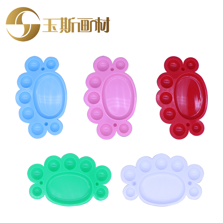 Children diy graffiti painting art palette palette oil painting palette pigment palette small eight-eye palette
