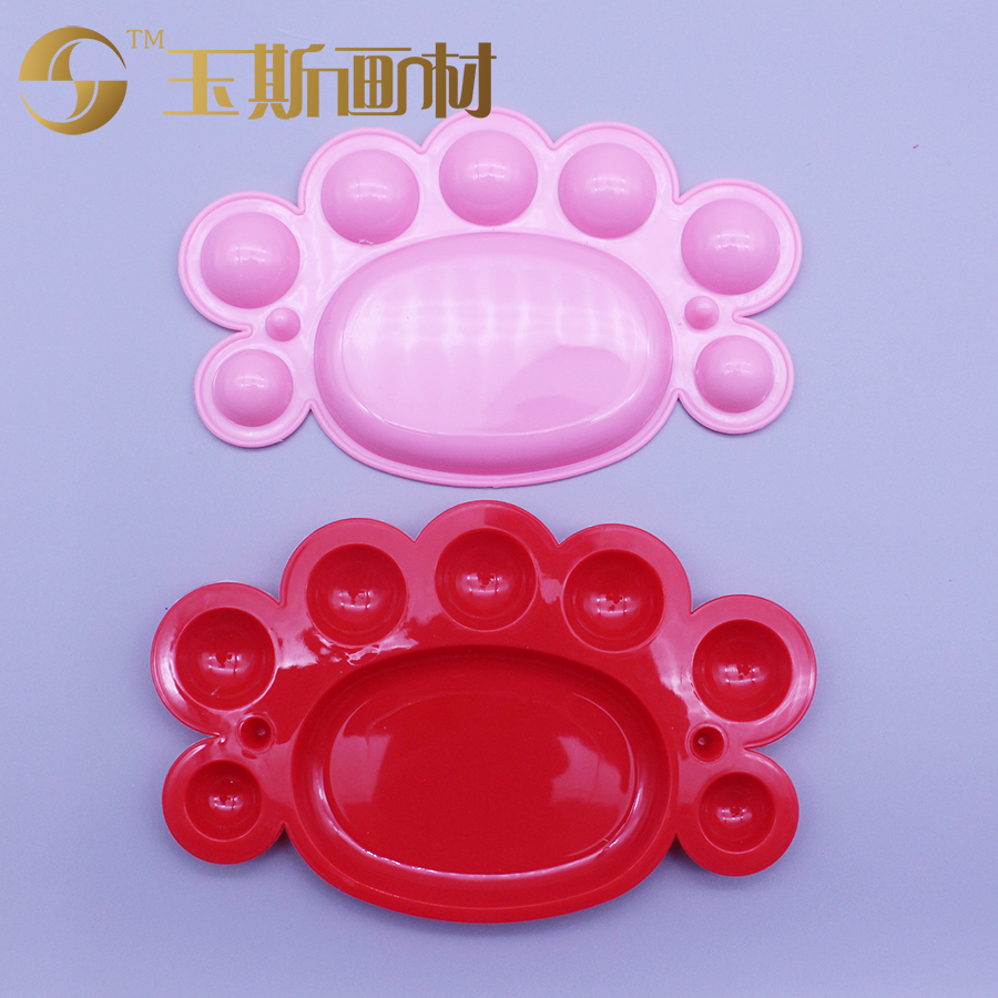 Children diy graffiti painting art palette palette oil painting palette pigment palette small eight-eye palette