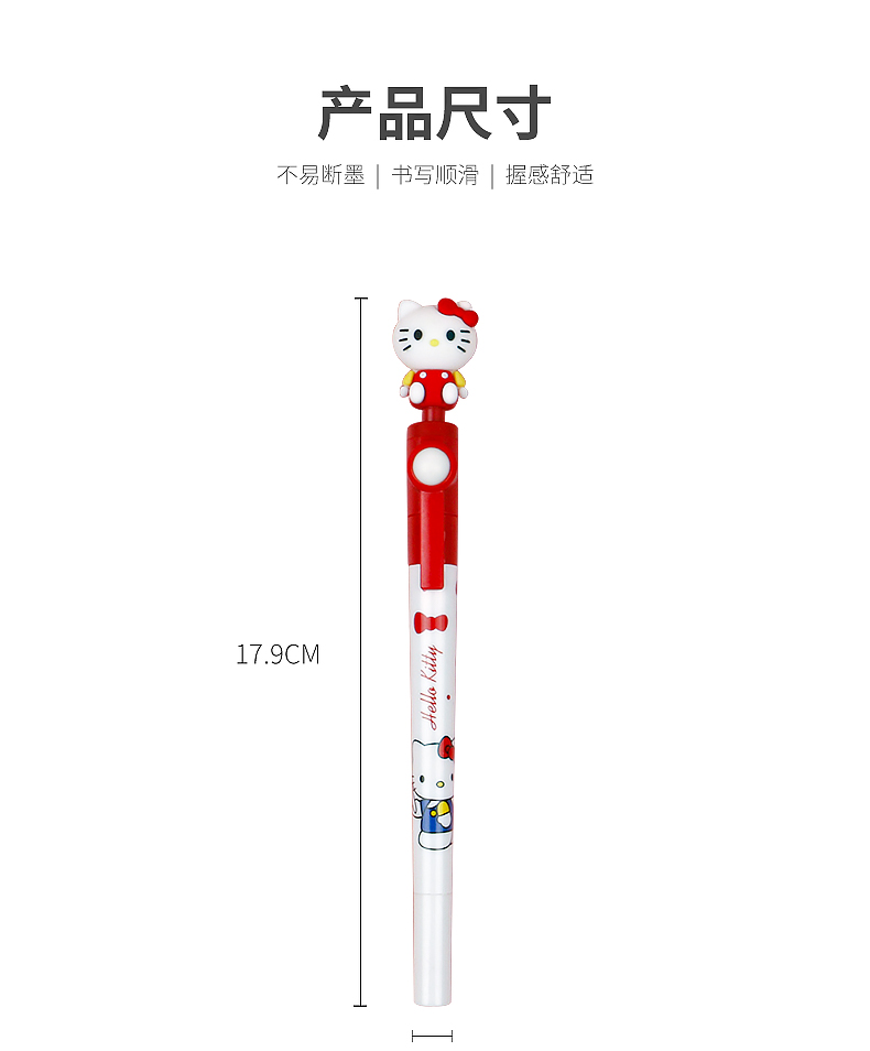 Silicone Cute Spring Pen Cartoon Pen Decompression Popular Gel Pen Funny and Practical Creative Gift for Boys and Girls