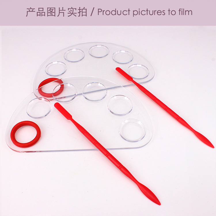 Supply Semicircle Gouache Plastic Palette Painting Palette Pigment Plate Nail Art Nail File Supply Semicircle Gouache Plastic Palette Painting Palette Pigment Plate Nail Art Nail File