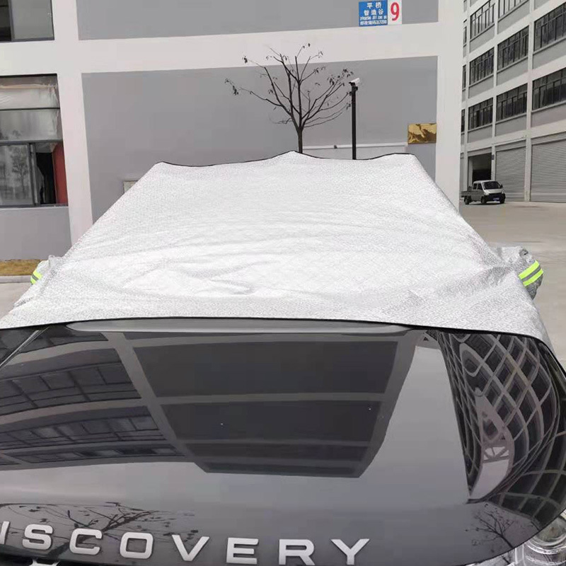 Foldable Aluminum Foil Car Sun Shade Summer Sunscreen Half Car Cover Sun-Proof Heat Insulator Curtain Car Sunshade