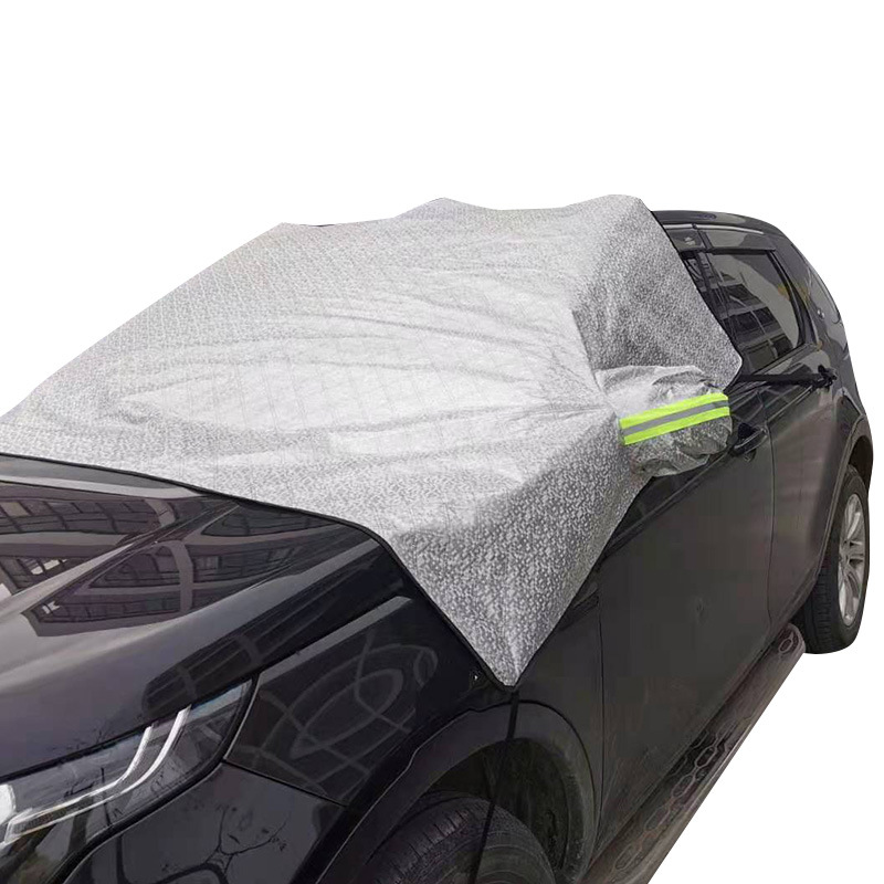 Foldable Aluminum Foil Car Sun Shade Summer Sunscreen Half Car Cover Sun-Proof Heat Insulator Curtain Car Sunshade