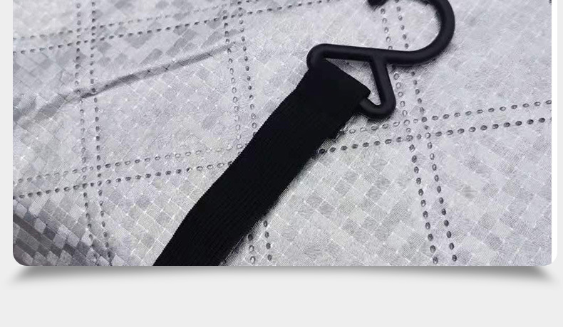 Foldable Aluminum Foil Car Sun Shade Summer Sunscreen Half Car Cover Sun-Proof Heat Insulator Curtain Car Sunshade