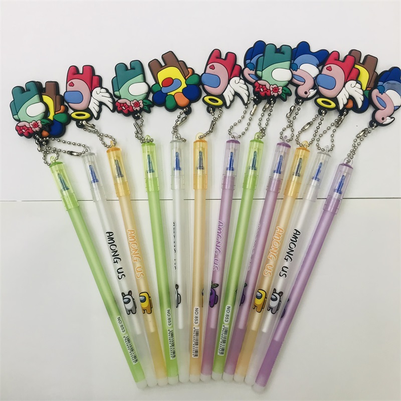 Creative Cartoon Animal Pendant Gel Pen 0.5 Blue Refill Cute Korean Style Erasable Pen Primary School Grade Learning Creative Cartoon Animal Pendant Gel Pen 0.5 Blue Refill Cute Korean Style Erasable Pen Primary School Grade Learning