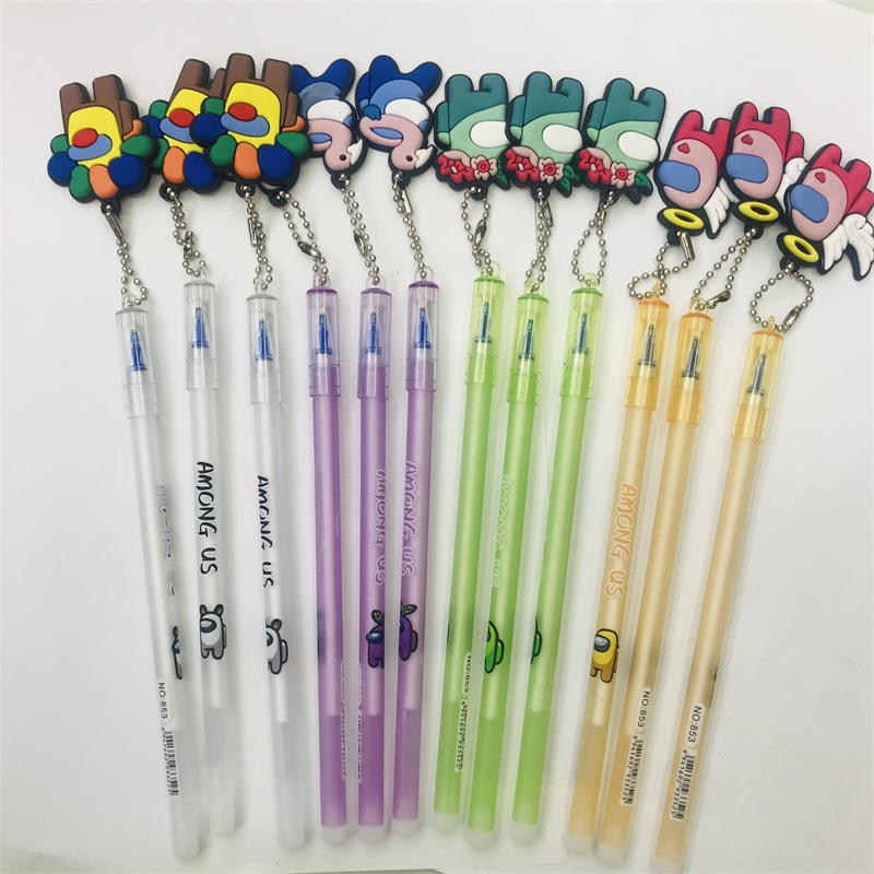 Creative Cartoon Animal Pendant Gel Pen 0.5 Blue Refill Cute Korean Style Erasable Pen Primary School Grade Learning Creative Cartoon Animal Pendant Gel Pen 0.5 Blue Refill Cute Korean Style Erasable Pen Primary School Grade Learning