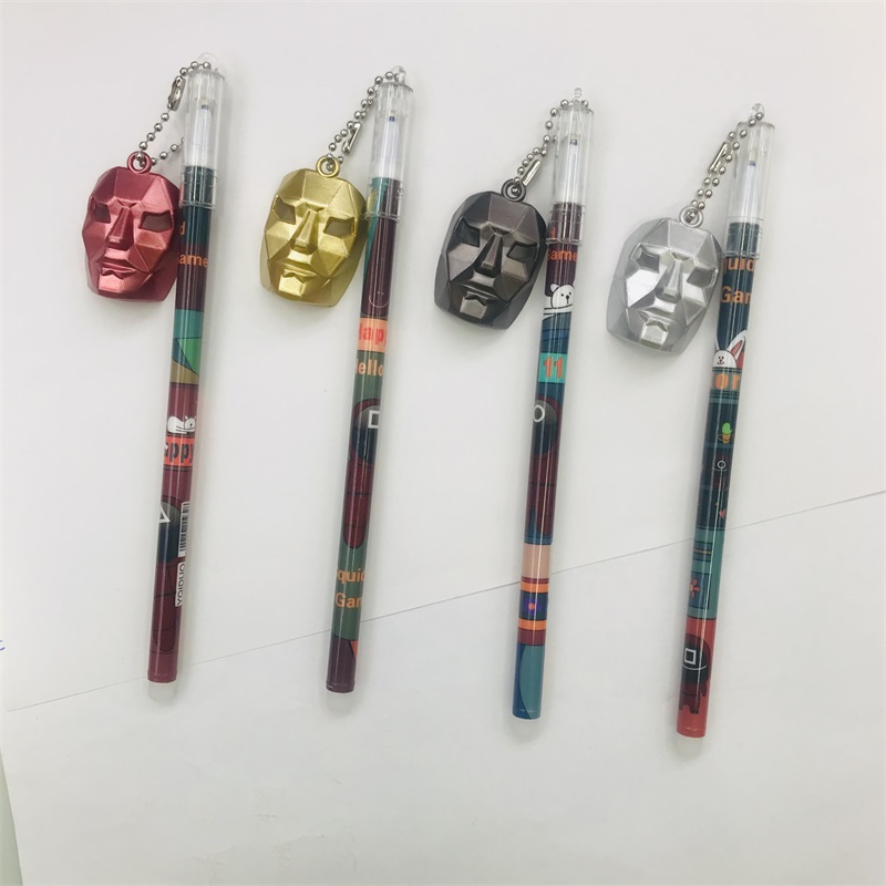 Creative Pendant Mask Gel Pen Mo Yi Xiao Primary School Students Erasable Pen Third Grade Grinding Magic Erasable Gel Pen Blue Creative Pendant Mask Gel Pen Mo Yi Xiao Primary School Students Erasable Pen Third Grade Grinding Magic Erasable Gel Pen Blue