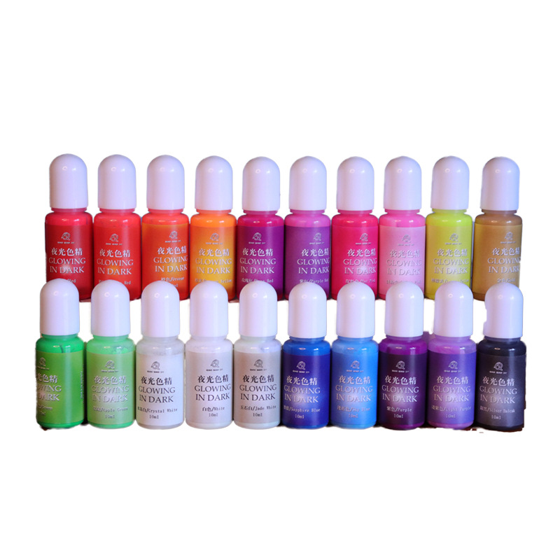 New DIY LUMINOUS pouch UV Crystal drop gel Silicone Mold color Palette with LUMINOUS essence