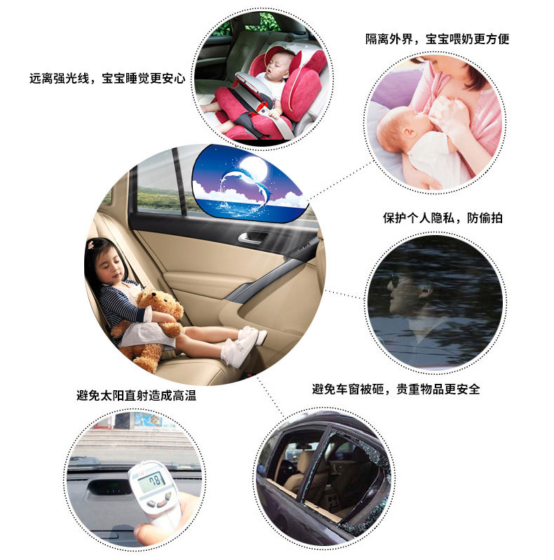 The car electrostatic adsorption type shading block car sun shade of 51*31cm on the side of R-4030. The car electrostatic adsorption type shading block car sun shade of 51*31cm on the side of R-4030.