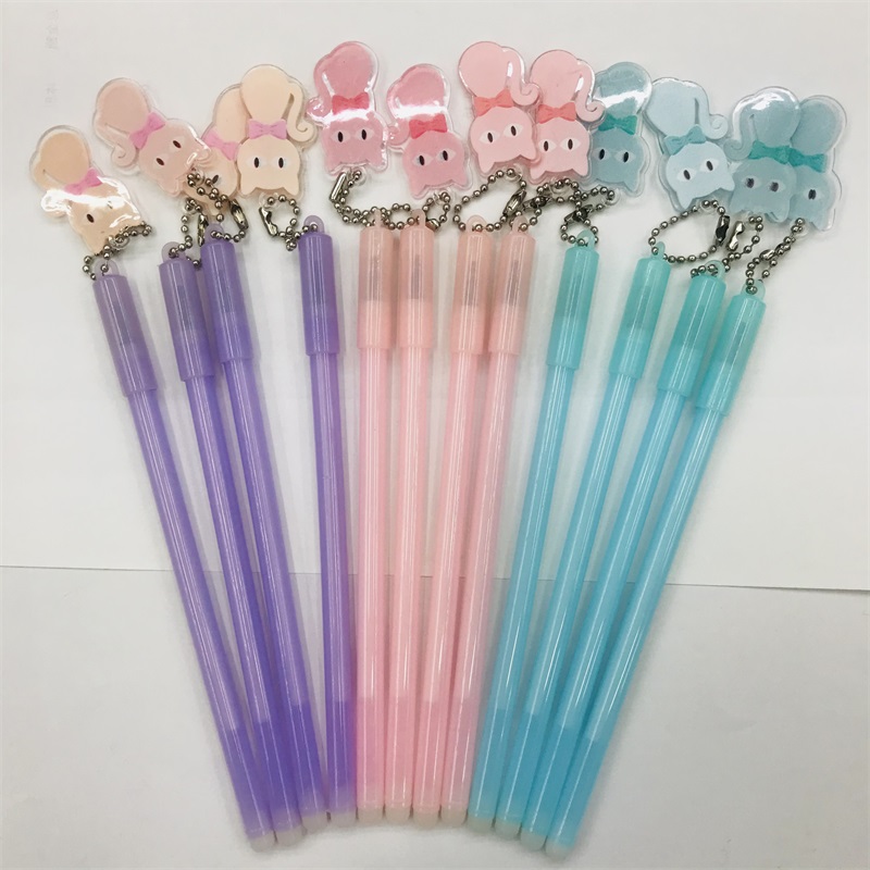 Black Gel Pen Cap-Pulling Cute Super Cute Pendant Pen Stationery Pen Special Ballpoint Pen for Notes Black Gel Pen Cap-Pulling Cute Super Cute Pendant Pen Stationery Pen Special Ballpoint Pen for Notes