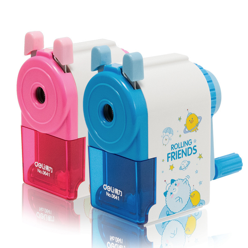 Deli Stationery 0641 Pencil Sharpener Hand-Cranked Pencil Sharpener Pencil Sharpener Pencil Sharpener Manual Pencil Sharpener for Children