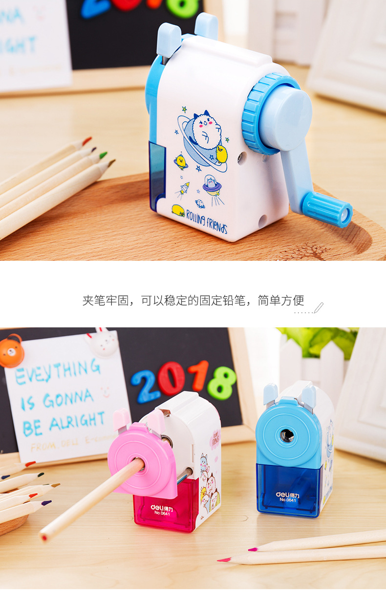 Deli Stationery 0641 Pencil Sharpener Hand-Cranked Pencil Sharpener Pencil Sharpener Pencil Sharpener Manual Pencil Sharpener for Children Deli Stationery 0641 Pencil Sharpener Hand-Cranked Pencil Sharpener Pencil Sharpener Pencil Sharpener Manual Pencil Sharpener for Children