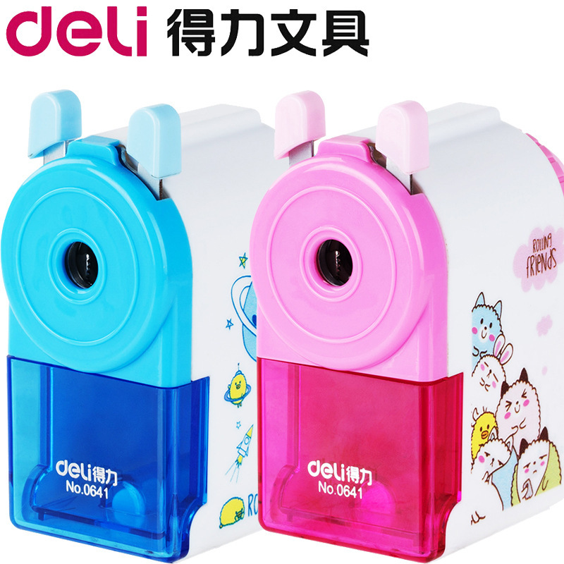 Deli Stationery 0641 Pencil Sharpener Hand-Cranked Pencil Sharpener Pencil Sharpener Pencil Sharpener Manual Pencil Sharpener for Children
