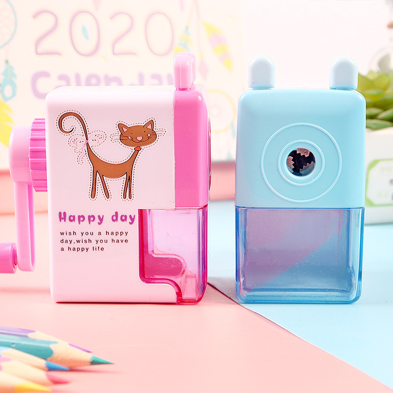 Special Offer School Supplies Automatic Pen Input Pencil Shapper Hand Shake Pencil Sharpener Pen Spinning Pencil Sharpener Student Wholesale Prizes