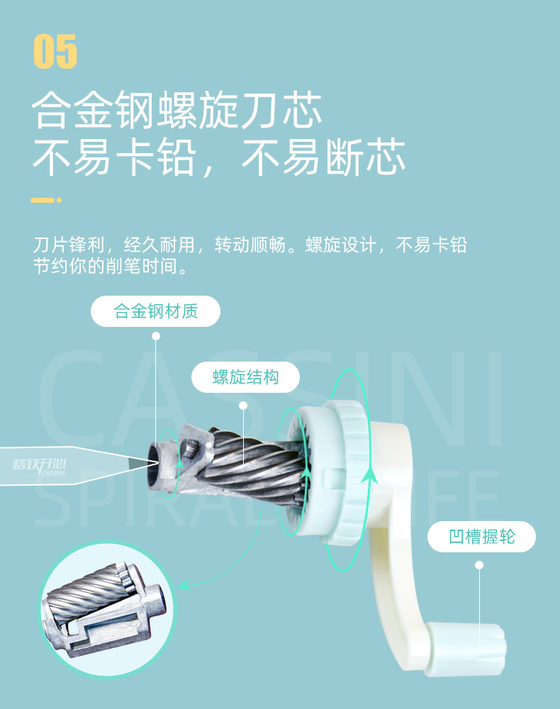 Factory Direct Supply Cute Penknife Cartoon Creative Pencil Sharpener E-Commerce Drainage Hand-Cranking Pencil Sharpener Wholesale Pencil Sharpener