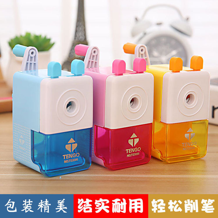 Creative Hand-Cranked Pencil Sharpener Pencil Sharpener Cute Pencil Shapper Primary and Secondary School Pencil-Sharpening Machine Gift Children Learning Stationery