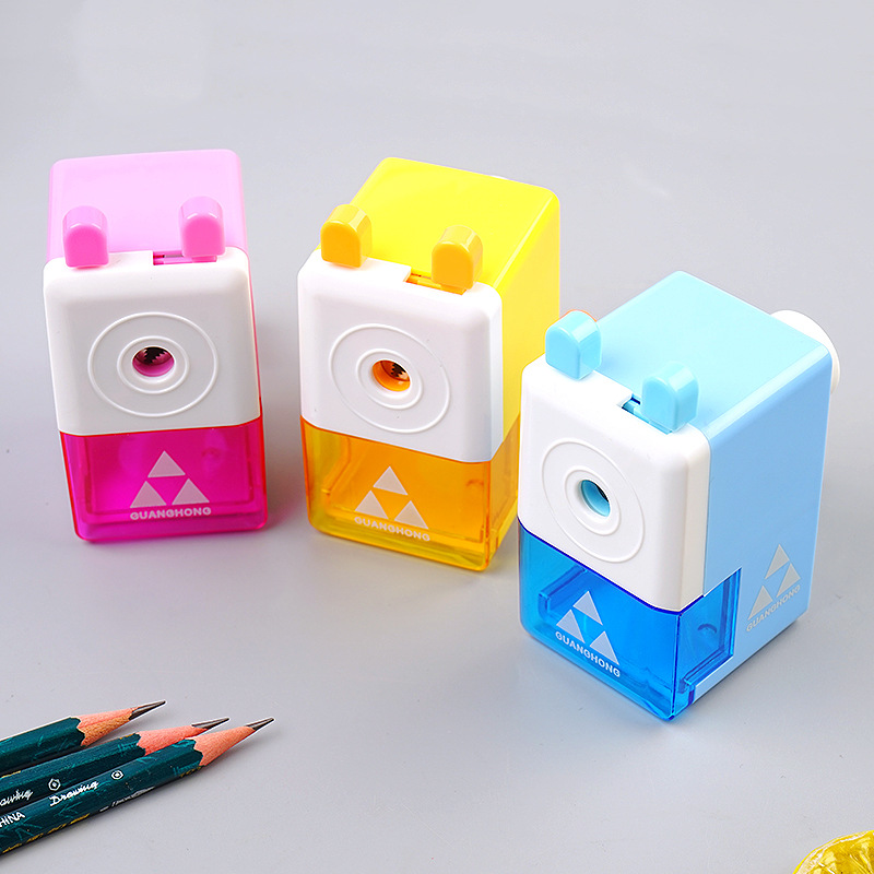 Creative Hand-Cranked Pencil Sharpener Pencil Sharpener Cute Pencil Shapper Primary and Secondary School Pencil-Sharpening Machine Gift Children Learning Stationery