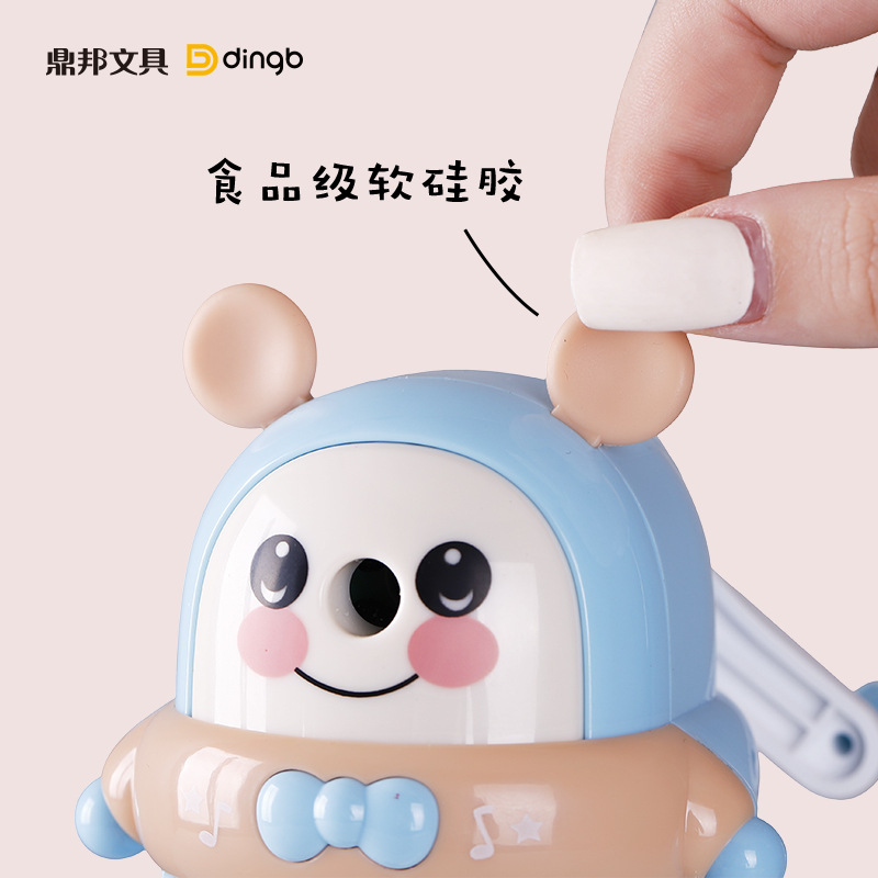 Dingbang Pencil Sharpener Children&#039;s Pencil Sharpener Cartoon Pencil Knife Stationery Automatic Hand-Cranking Pencil Shapper Wholesale Penknife