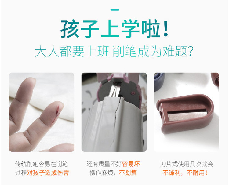 Manufacturers direct marketing creative cute spend cat pencil sharpener student cartoon pencil sharpener animal hand reeler