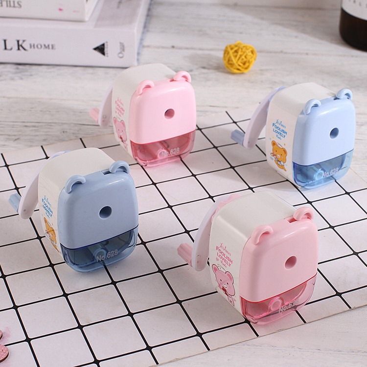 New Primary School Student Pencil Sharpener Hand Pencil Sharpener Multi-Functional Pencil Sharpener Children Stationery School Supplies