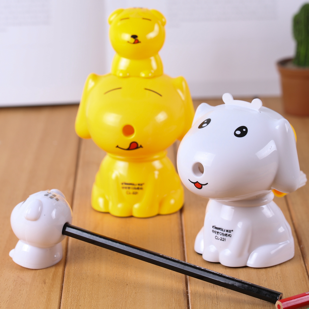 Changli 221 Student Cartoon 1 plus 1 Defining a Puppy Automatically by a Many-Horned Lead Pencil Sharpener Hand
